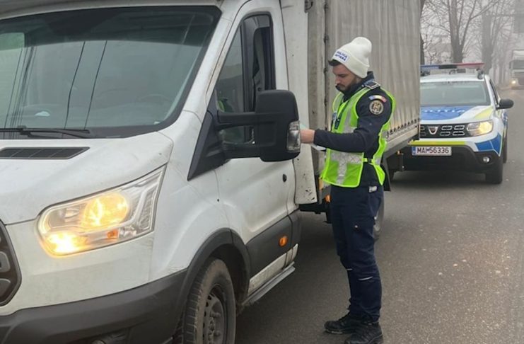 AMENDĂ DE 10 000 LEI APLICATĂ UNUI ȘOFER, ÎN SLATINA
