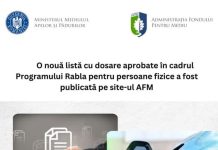 O nouă listă cu dosare aprobate în cadrul Programului Rabla pentru persoane fizice a fost publicată pe site-ul AFM