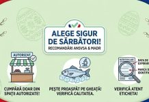 ANSVSA- campanie de informare și responsabilizare a consumatorilor privind siguranța alimentară