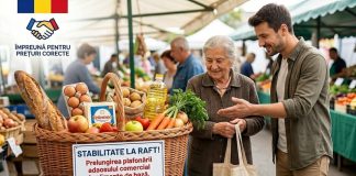 Limitarea adaosului comercial pentru alimentele de bază se prelungește până la 30 iunie 2026