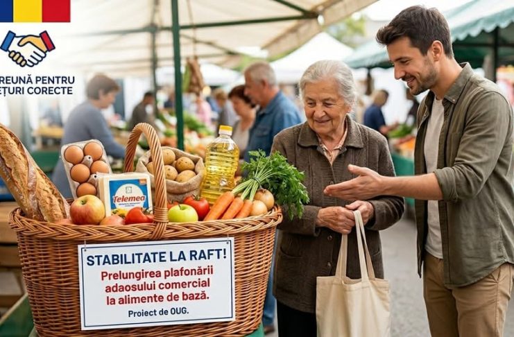 Limitarea adaosului comercial pentru alimentele de bază se prelungește până la 30 iunie 2026