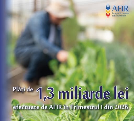 1,3 miliarde de lei transferați de AFIR în conturile beneficiarilor
