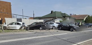 EVENIMENT RUTIER PE DRUMUL NAȚIONAL 64