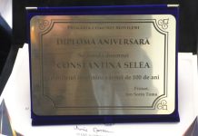 CONSTANTINA SELEA, OMAGIATĂ LA ÎMPLINIREA VÂRSTEI DE 100 DE ANI