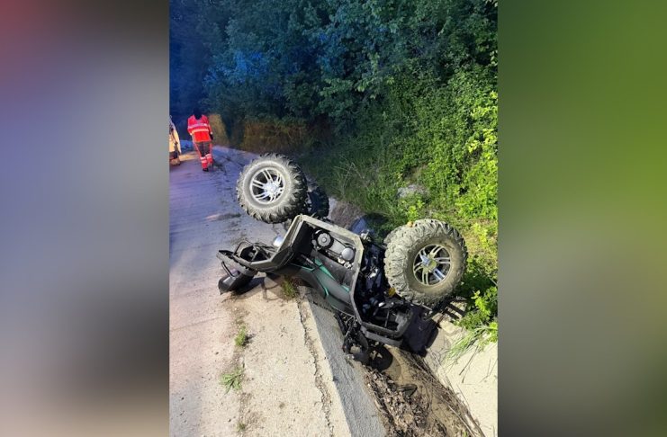 A DECEDAT DUPĂ CE S A RĂSTURNAT CU ATV-UL