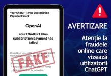 Atenție la fraudele online care vizează utilizatorii ChatGPT!