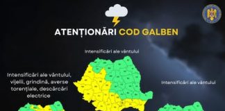 Meteorologii au emis trei CODURI GALBENE