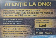 Razie pe DN 6 pentru prevenirea accidentelor