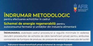 Îndrumar pentru derularea achizițiilor beneficiarilor privați ai Schemei de energie