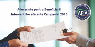 APIA eliberează adeverințe pentru beneficiarii Campaniei 2026
