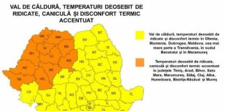 Val de căldură în perioada 25 iunie – 29 iunie, peste România