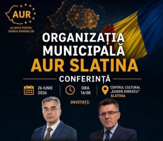 Lideri ai AUR, prezenți la o conferință organizată la Slatina