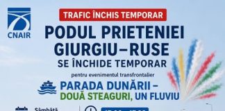 Circulația pe Podul Prieteniei se închide sâmbătă (27 iunie) pentru 30 de minute!