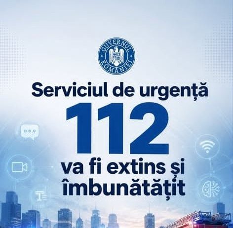 Serviciul de urgență 112 va fi extins și îmbunătățit