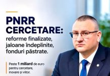 PNRR – toate țintele și jaloanele aferente Componentei Cercetare, îndeplinite la termen