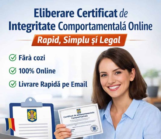 CERTIFICATUL DE INTEGRITATE COMPORTAMENTALĂ POATE FI OBȚINUT ONLINE, PRIN HUB-UL DE SERVICII AL MAI