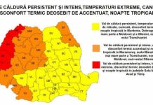 Noi avertizări emise de Administratia Nationala de Meteorologie