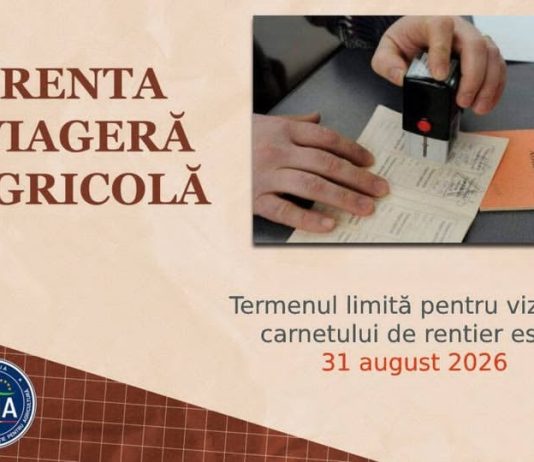 ÎN ATENȚIA RENTIERILOR: Mai sunt doar 9 zile lucrătoare pentru vizarea carnetelor de rentier agricol