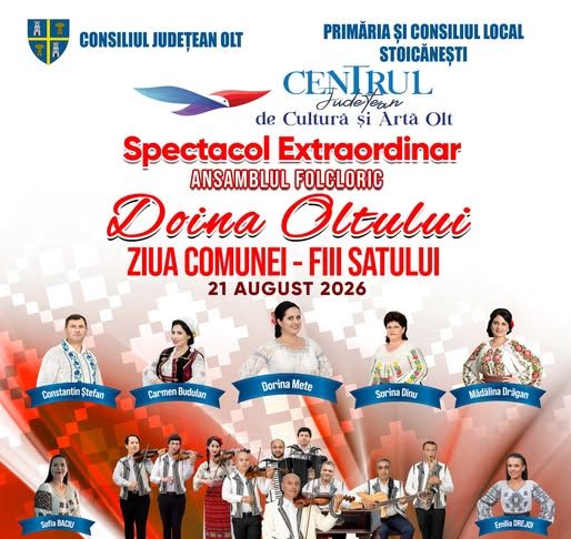 Stoicănești își sărbătorește fiii satului cu un spectacol folcloric de amploare