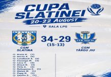 CSM Slatina debutează cu victorie la Cupa Slatinei: 34-29 cu CSM Târgu Jiu