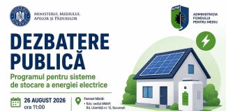DEZBATERE PUBLICĂ privind Programul pentru sisteme de stocare a energiei electrice