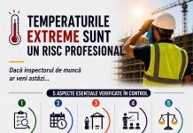 TEMPERATURILE EXTREME SUNT UN RISC PROFESIONAL