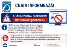 ATENȚIE! Portal neautorizat pentru achiziția rovinietei!