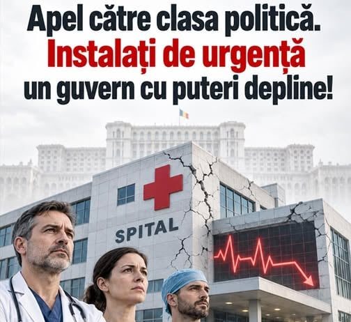 APEL CĂTRE CLASA POLITICĂ. Din partea: Federației SANITAS din România