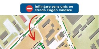 Sens unic pe strada Eugen Ionescu din Slatina. Cum se schimbă circulația în zonă