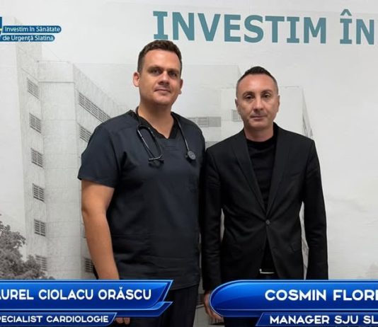 Dr. DAVID AUREL CIOLACU ORĂSCU: „AM VENIT LA SLATINA, PENTRU CĂ AM VĂZUT POTENȚIALUL ACESTUI SPITAL”