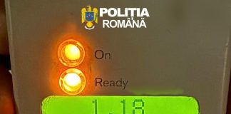 La volan, cu alcoolemie de 1,18 mg/l