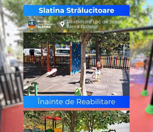 Locul de joacă de pe Aleea Rozelor a fost modernizat
