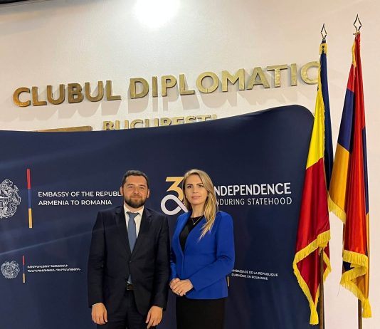 Luminița Popescu, la recepția dedicată Zilei Independenței Armeniei: „Oamenii sunt cei care dau viață prieteniei dintre țări”