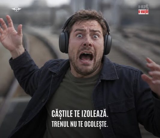 O CLIPĂ, O VIAȚĂ! NU TRAVERSA CALEA FERATĂ PRIN LOCURI NEPERMISE!