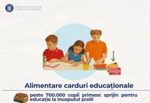 701.968 de copii au beneficiat de carduri educaționale în anul școlar 2025–2026