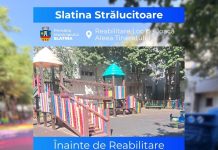 Locul de joacă de pe Aleea Tineretului a prins din nou viață