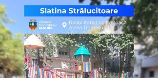 Locul de joacă de pe Aleea Tineretului a prins din nou viață