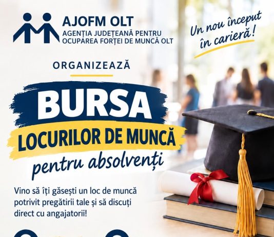 Peste 100 de locuri de muncă, disponibile la bursa locurilor de muncă pentru absolvenți, în Olt