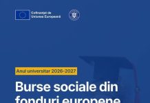 Burse sociale din fonduri europene și în anul universitar 2026-2027!