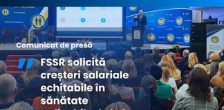 FSSR solicită creșteri salariale echitabile în sănătate aplicabile de la 1 ianuarie 2027