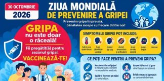 30 OCTOMBRIE – ZIUA MONDIALA DE PREVENIRE A GRIPEI