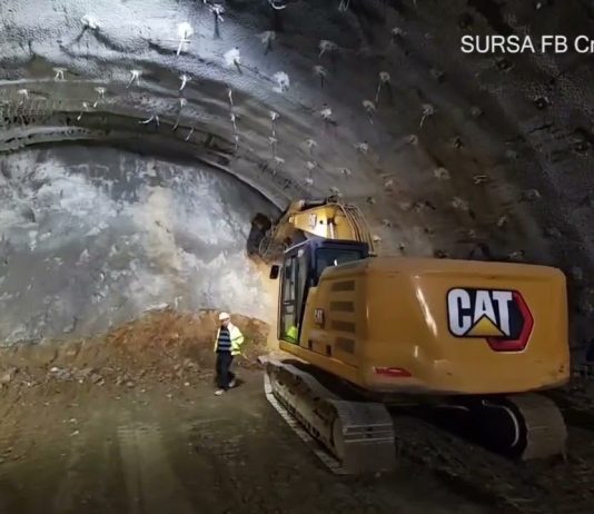 Autostrada Sibiu – Pitești (A1), secțiunea 2: a fost străpunsă și cea de-a doua galerie (264 m) a tunelului Boița 1!