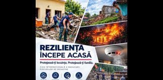 „Reziliența începe acasă”. Acțiuni de prevenire a dezastrelor, pe 13 octombrie